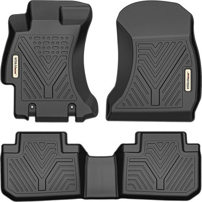 3Pcs Car Floor Mats Liners for 2014-2018 Subaru Forester All Weather TPE Rubber