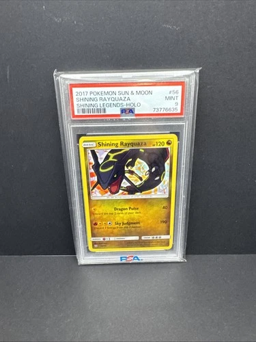 2017 Pokemon Sun & Moon Shining Legends Holo #56 Shining Rayquaza PSA 9 MINT