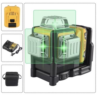 DeWalt DW089LG - 12V 4D Green Laser Level 3x 360° Degree  Tool + Battery Charger