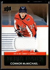 2021-22 Upper Deck Debut Dates Gold Connor McMichael #DD-11
