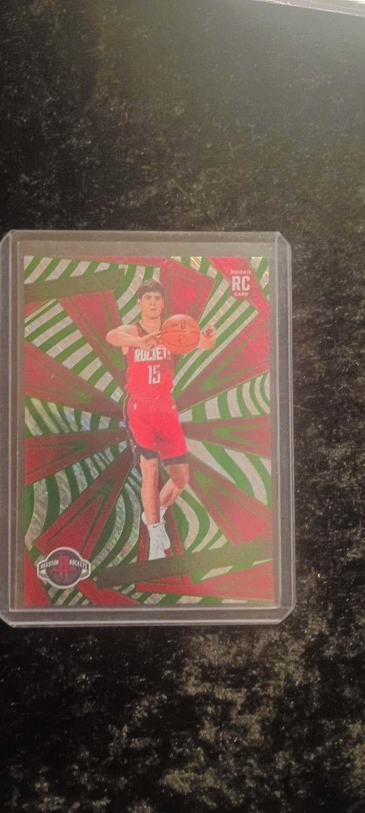 2024-25 Panini Revolution Rookies Reed Sheppard #145 Green Storm /149 (RC)