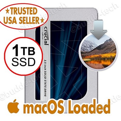 1TB SSD Solid State Hard Drive-Apple Macbook Pro 10.13 High Sierra a1342 a1278