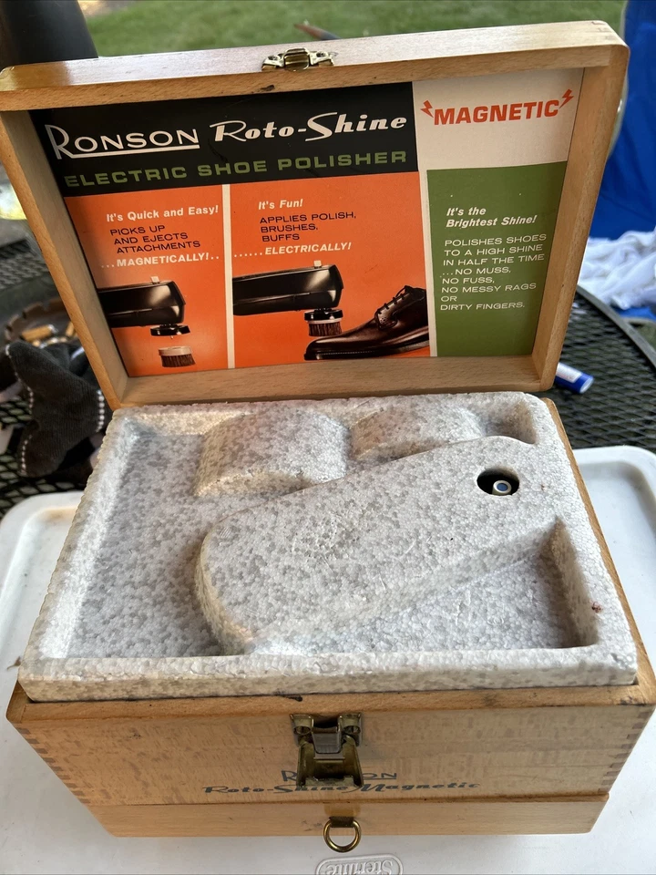 1966 Ronson Roto Shine Magnetic Used Includes All Parts - Image 2 of 4