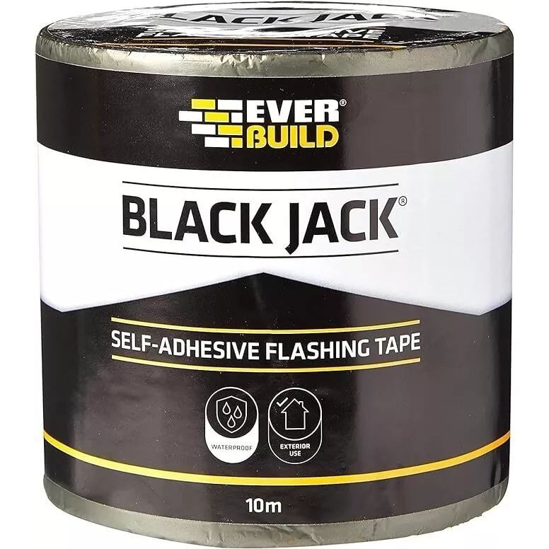Everbuild Black Jack Self Adhesive Flashing Tape 150mm x 10m