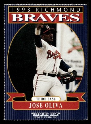 1993 Bleacher Bums Richmond Braves Jose Oliva #16 Richmond Braves  Excellent