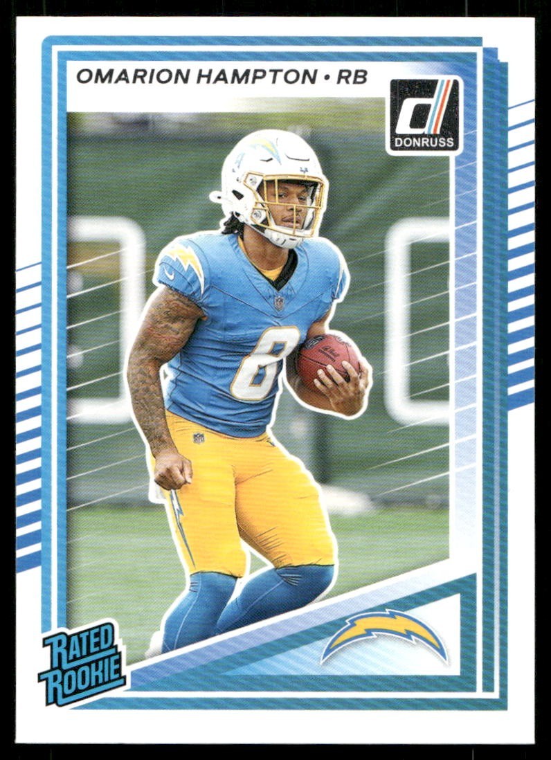 2025 Panini Donruss - Rated Rookie Omarion Hampton #303 (RC)