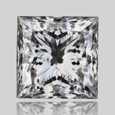 1.51 Carat Cert. GIA Princess Natural Mined Diamond Loose H color SI2 clarity 3699.34 per carat
