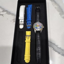 Low Serial #0280/1000 Invicta x Romero Britto Watch Set w/ Box & 4 Straps 2 New