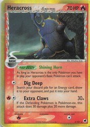 Heracross (Delta Species) 3/101 Dragon Frontiers Holo Rare