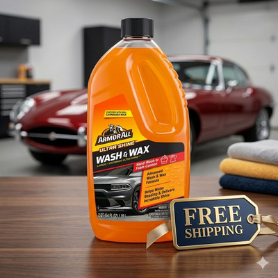 Armor All Ultra Shine Car Wash Wax 64 Fl Oz Car Detailing Soap High Gloss Shine
