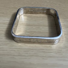 RRP £534 Tiffany & Co. Vintage (1997) Bracciale Quadrato Argento Sterling ~56 grammi
