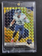 2021 Panini Mosaic Rookies Caleb Farley #345 Mosaic Gold Prizm /10 (RC)