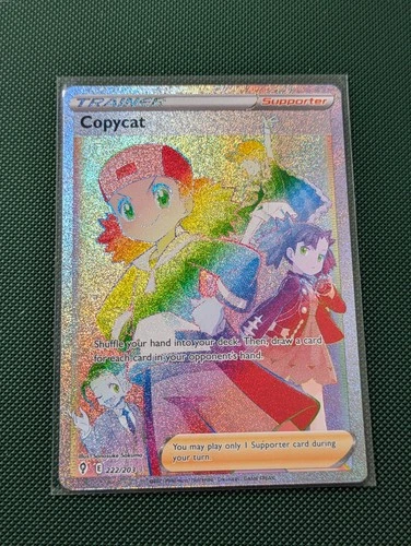 Copycat - 222/203 - Pokemon Evolving Skies Sword & Shield Secret Rare - NM