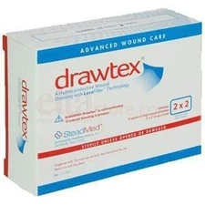 Drawtex® Hydro-Conductive Dressing with LevaFiber&trade, 4" x 4" Box of 10