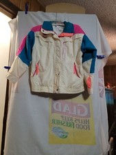 Vintage 90s Neon Columbia Jacket Radial Sleeve Women's Size Medium