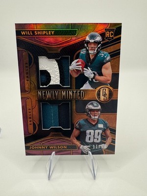 2024 Panini Gold Standard Dual RP Eagles Will Shipley & Johnny Wilson #11/24