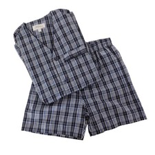 NEW Mens Cotton Pajamas Short Sleeve Shorts B...