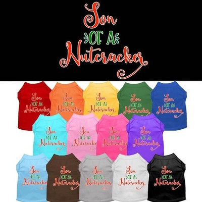 Christmas Pet Dog & Cat Shirt Screen Printed, ''Son Of A Nutcracker''