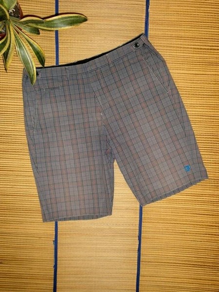 Men Ben Sherman Shorts Grey Cotton 34
