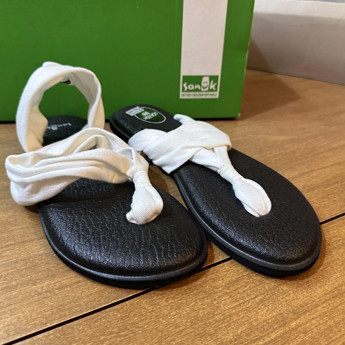 Sandales Sanuk Yoga Sling 2 - Taille 36 (US 5) - Noir - Occasion