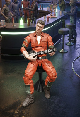 SCI FI GUITAR & STOOL  1:12 scale 6'' FIGURE DIORAMA PROP CUSTOM STAR WARS 3d