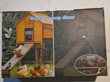 Automatic Chicken Coop Door Solar - Smart Anti-Pinch Aluminum Automatic Chick...