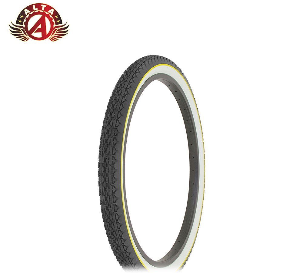 ALTALINE Bicycle Tire 24 x 2.125 Classic Beach Cruiser Street Replacement Tire.