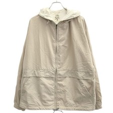 nanamica Reversible Hooded Jacket Beige Size L Nylon 100 
