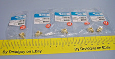 Lot of 5 ICC IC107B9GAL Modular Connectors; F-Type; Gold Plated; 3 GHZ; Almond