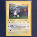 Pokémon TCG Magnemite Base Set, 1st Edition Common Shadowless Card 53/102 LP