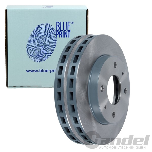 2X Blue Print Bremsscheiben Ø256Mm Vorne Passend FÜR Mitsubishi Carisma Galant-image