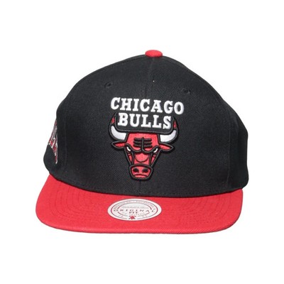 Mitchell & Ness, Baseball-Mütze, Größe: ONE SIZE, Polyester, Schwarz/Rot #f3H