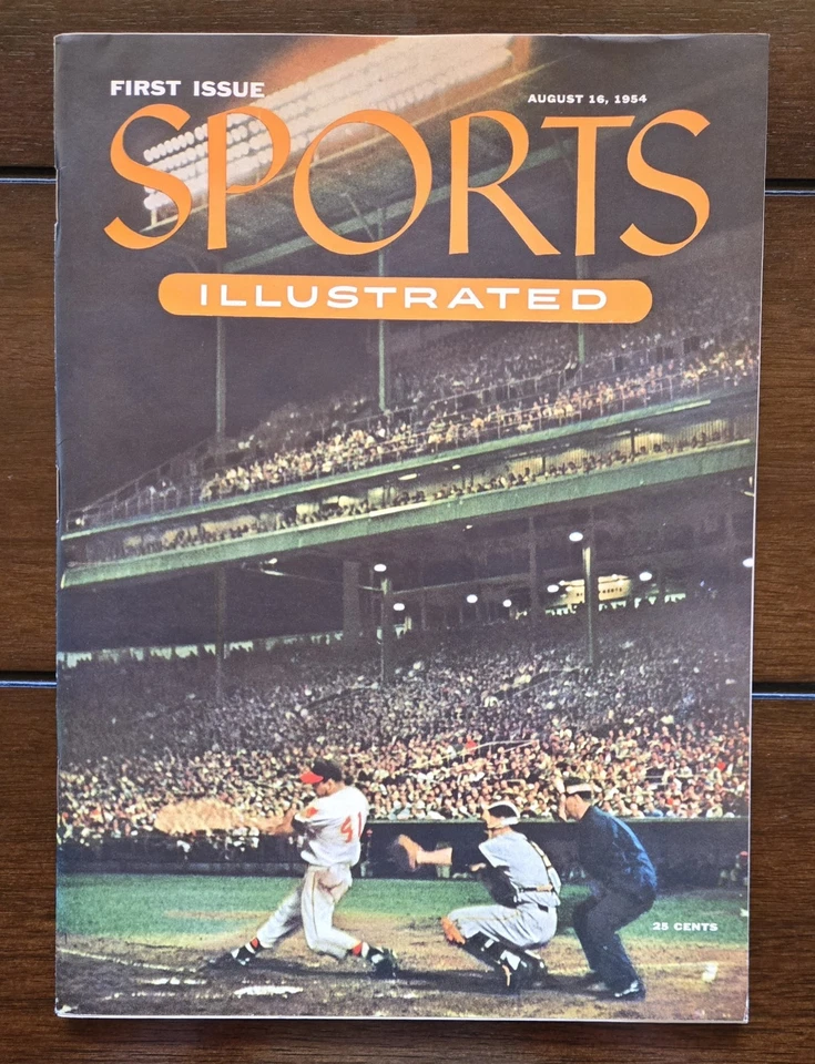 August 16, 1954 Sports Illustrated First Issue 1st Baseball Card Insert NR MINT - Image 2 of 4