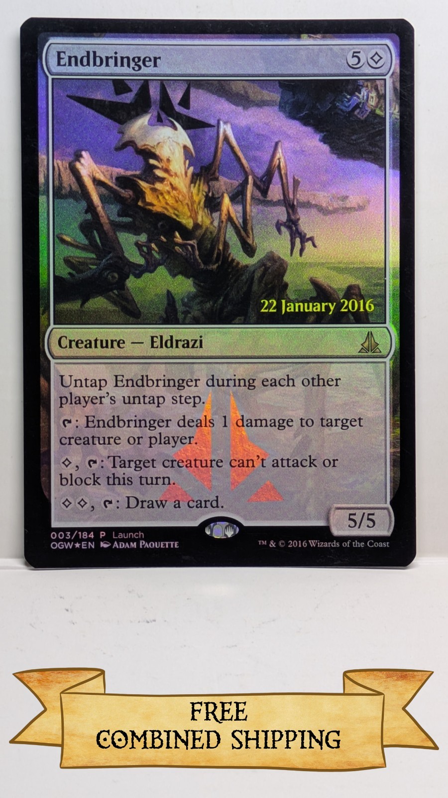 Endbringer Launch Party & Release Event Promos Foil