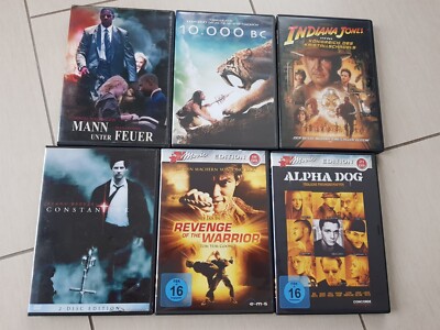 6 DVDs Action und Abenteuer Paket: tolle Filme mit Star Besetzung 