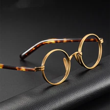Acetate Reading Glasses Men Women Readers Retro Round Titanium Eyeglass frames