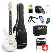 Electric Guitar Kit, Full Size 39 Inch Solid Body E Guitar Set With