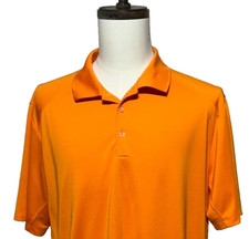Nike Golf Polo Shirt Mens XL Orange Dri Fit Tour Performance Short Sleeve