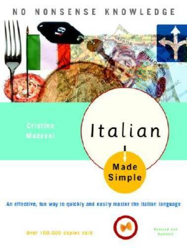 Italian Made Simple: Revised and Updated - Paperback By Mazzoni, Cristina - GOOD