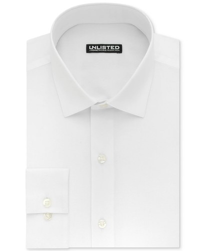 Unlisted New Slim Fit Dress Shirt White 