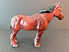 2 Clydesdale hard plastic figurines, Stallion and Mare, Reddish Brown, 6" tall — photo 6