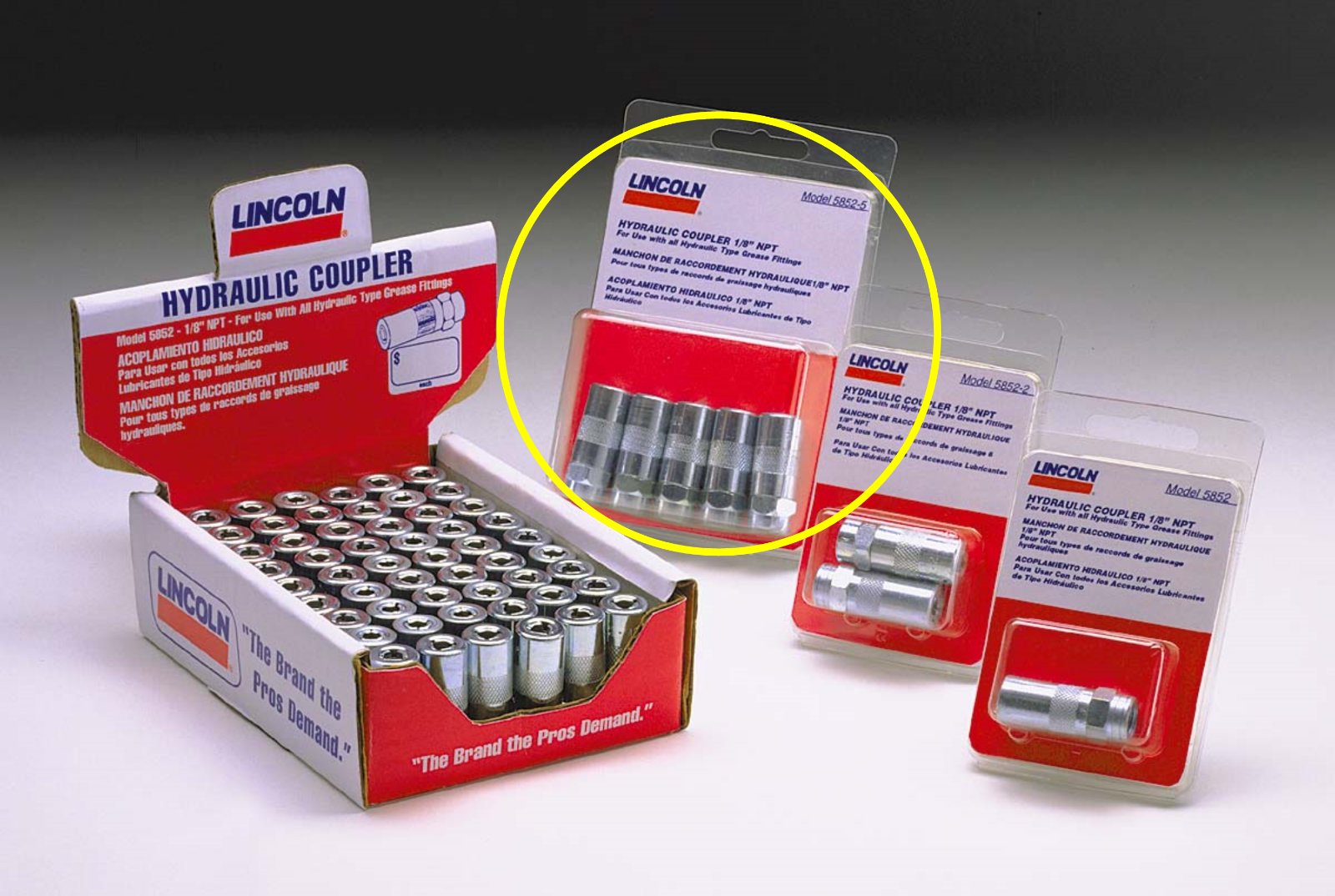 Lincoln 58525 5pk Hydraulic Couplers for Hand Operated Grease Guns eBay