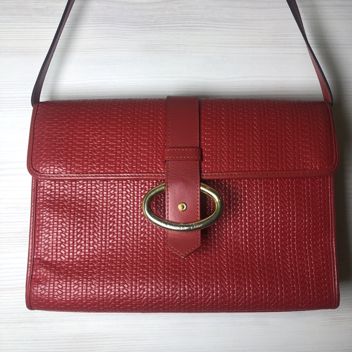 Christian dior shop red purse