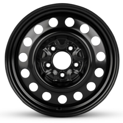 New Wheel For 2006-2012 Chevrolet Impala 16 Inch 16x6.5  Painted Black Steel Rim