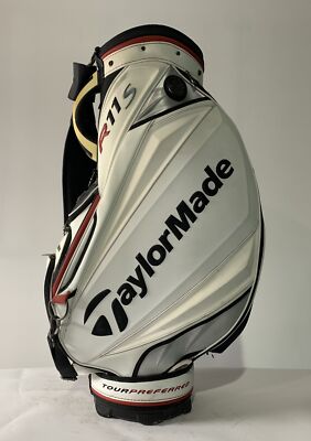 TaylorMade R11S Staff Bag White 6-Way Divide Single Strap TaylorMade R11S Staff Bag White 6-Way Divide Single Strap