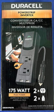 Duracell Powerstrip Inverter 175 Watt Peak Power Model DRINVPS175 Brand-New
