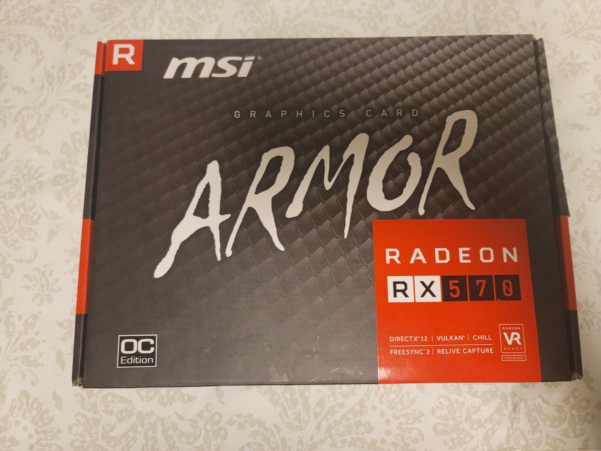 MSI AMD Radeon RX 570 Armor 8GB GDDR5 (BOX ONLY) | eBay