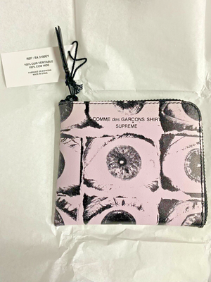 Supreme comme des garcons eyes wallet