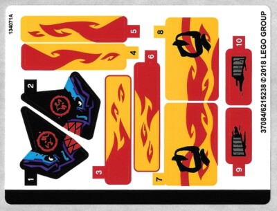 NEW LEGO - Sticker - Ninjago - Katana V11 - Set 70638 | eBay