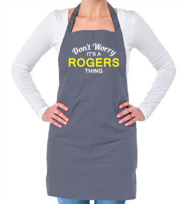 Nicht Sorgen It's A Rogers Sache! Unisex Erwachsene Schürze Familienname Eigener
